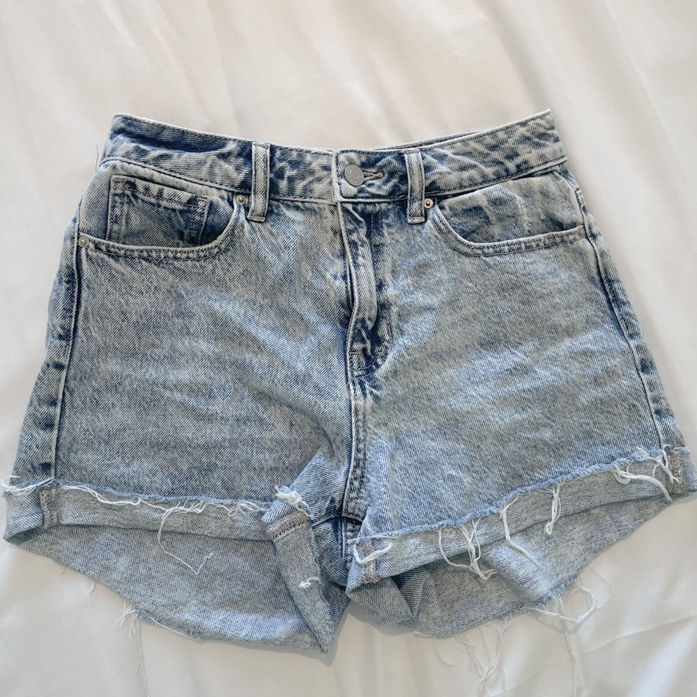 pacsun denim mom shorts